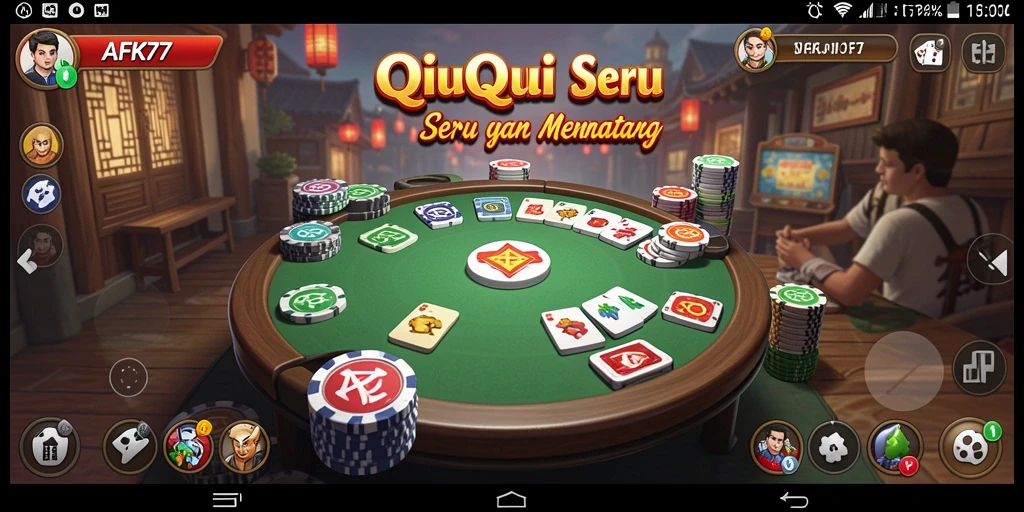 Tampilan gameplay QiuQiu yang menarik dan seru.
