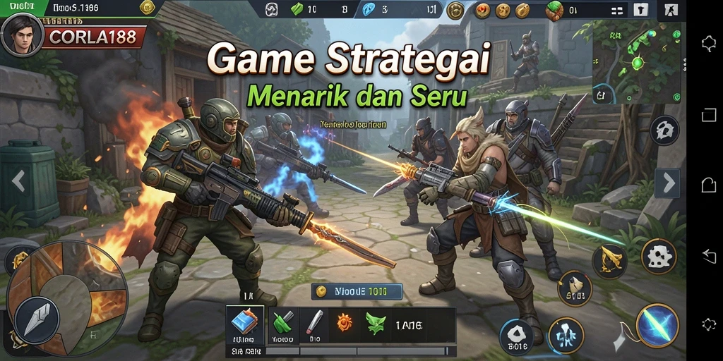 Tampilan gameplay seru dan strategi mendalam di CORLA188.