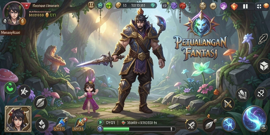 Tampilan gameplay DY01 yang mengasyikkan dengan aksi RPG seru.