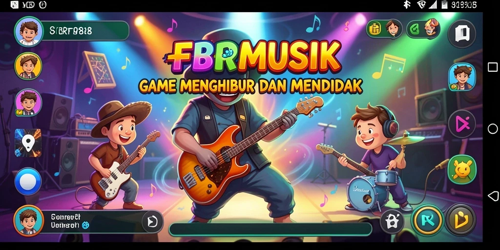 Tampilan gameplay FBRP88 yang seru dengan berbagai lagu.