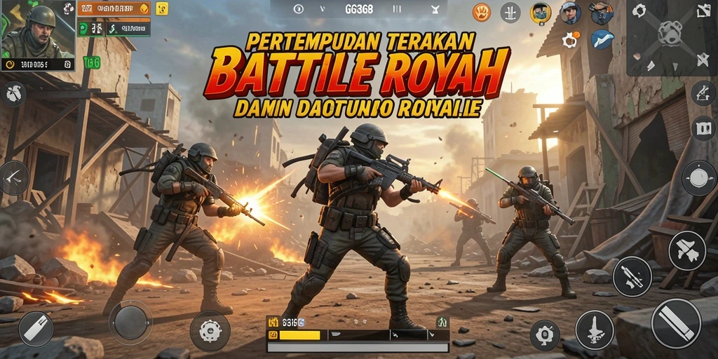 Screenshot menampilkan aksi seru Battle Royale di GG368.