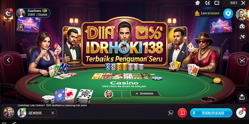 Screenshot IDRHOKI138 menampilkan aksi seru permainan Live Casino.