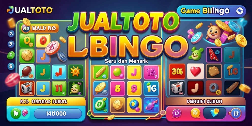 Screenshot utama JUALTOTO menampilkan suasana seru permainan Bingo.