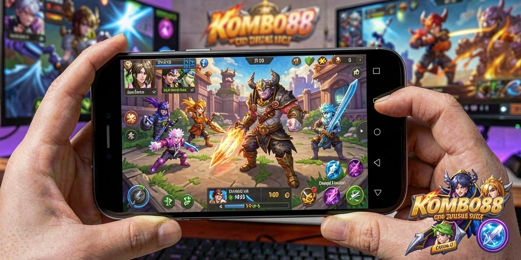 Tampilan gameplay seru dan strategis di KOMBO88.