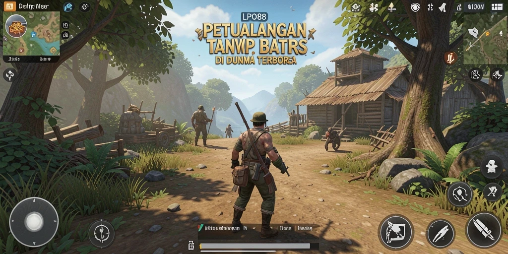 Gameplay LPO88 menampilkan eksplorasi dunia yang indah dan interaksi karakter.