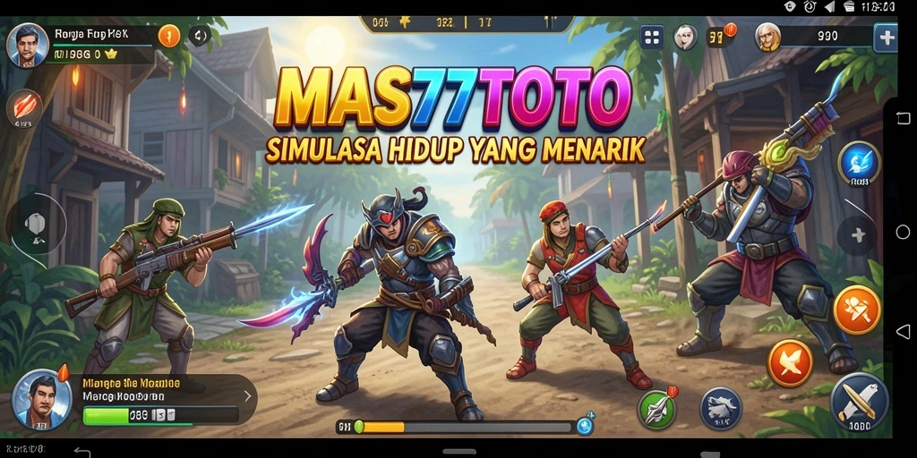 Tampilan gameplay <strong>MAS77TOTO</strong> yang interaktif dan dinamis.