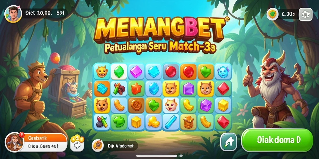 Tampilkan aksi menarik dengan gameplay Match-3 dari MENANGBET.