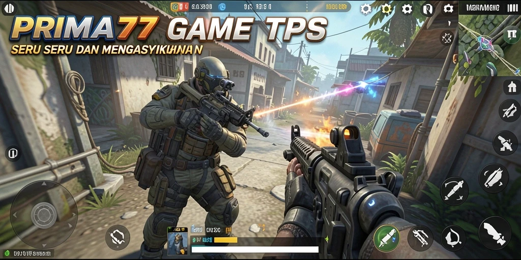 Tampilan gameplay seru PRIMA77 dengan aksi tembak-menembak yang mengasyikkan.