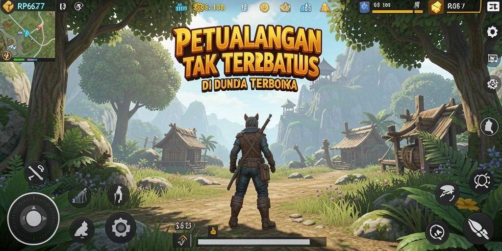 Screenshot gameplay Open World RP6677 yang memukau.
